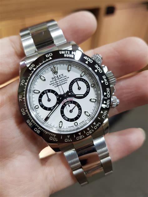 rolex daytona gold panda|Rolex daytona panda price chart.